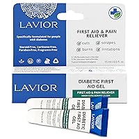 Diabetic First Aid Gel - Multi-Action Relief for Cuts, Scrapes, Burns, and Wounds. Physician Recommended, Clinically Proven, Hypoallergenic. Made in USA (2 Pack)
