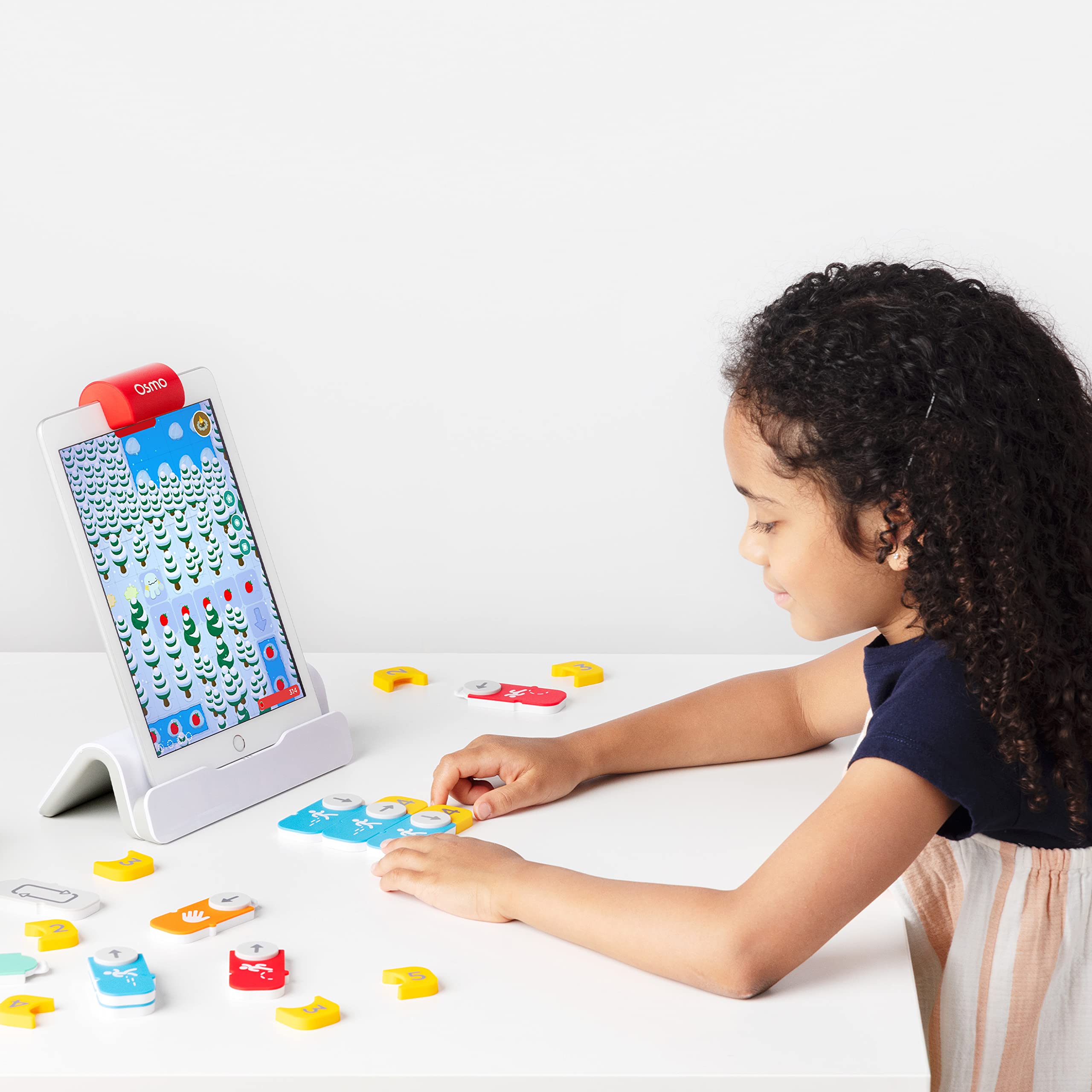 Osmo - Coding Starter Kit for iPhone & iPad-3 Educational Learning Games-Ages 5-10+ - Learn to Code, Coding Basics & Coding Puzzles-STEM Toy-Logic, Coding Fundamentals(Osmo iPad/iPhone Base Included)