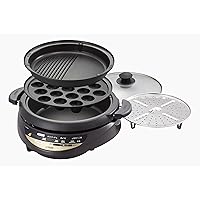 Tiger grill pan (three plates) Brown CQG-B300-T