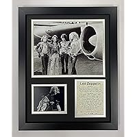 Legends Never Die Led Zeppelin Plane- Rock & Roll Legends Collectible | Framed Photo Collage Wall Art Decor, 11x14-Inch, (16180U)