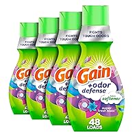 Odor Defense Liquid Fabric Softener, Super Fresh Blast Scent, 48 Loads, 35 Fl Oz (Pack of 4)