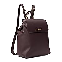 Tommy Hilfiger Kendall II Flap Backpack-Saffiano PVC Dark Cabernet One Size