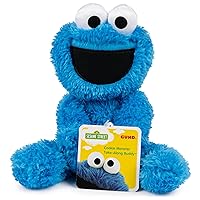 GUND Sesame Street Official Cookie Monster Take Along Buddy 13'' Polyester Plushie Stuffed Kids Toy, For Kids Ages 1 and Up, Blue