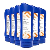 Amazon Brand - Solimo Sport Sunscreen Lotion, SPF 30, (Octinoxate & Oxybenzone Free), Broad Spectrum UVA/UVB Protection, unscented, 8 fl oz (Pack of 6)