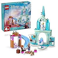 LEGO Disney Frozen Elsa’s Frozen Princess Castle Toy Set for Kids, Includes Elsa and Anna Mini-Doll Figures and 2 Animal Figures, Frozen Toy Makes a Great Birthday Gift for Kids Ages 4 Plus, 43238
