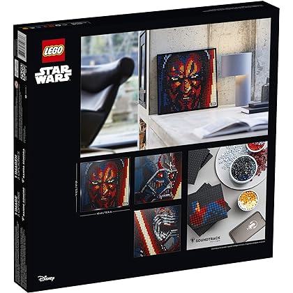 LEGO Art Star Wars The Sith 31200 Creative Sith Lord Building Kit; an Elegant Piece for Adults who Love Mindful Art Projects or The Dark Lords of The Sith (3,395 Pieces)