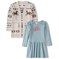 Gymboree Girls Dress and Cardigan, Matching Toddler Outfit