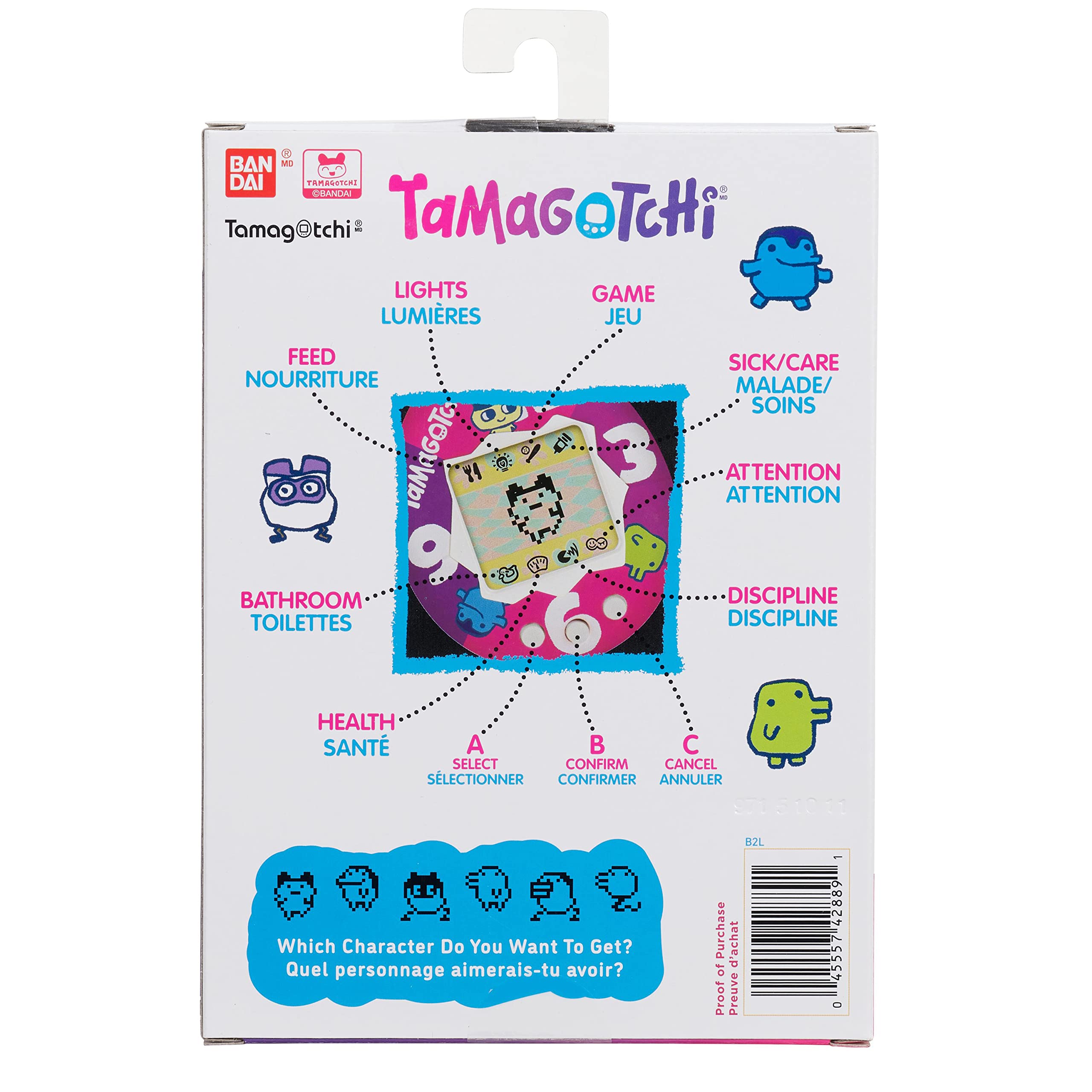 Tamagotchi Original - Purple-Pink Clock