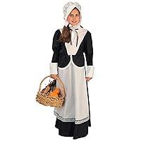 Rubie's Child's Forum Pilgrim Girl Costume, Medium,Black/White