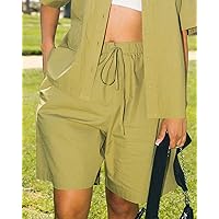 The Drop Women's Green Moss Long Shorts by @mscrisssy