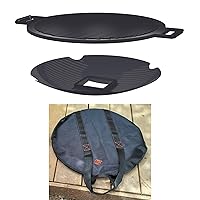 Spitfire BBQ Grill Set with Travel case, Grill with cast Iron Rack, Unique Barbecue Grill Set, Ultimate Outdoor Cooking Gear, Accessory for Patrol Rocket Stove