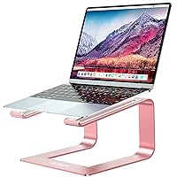Urmust Laptop Stand for Desk Aluminum Computer Stand for Laptop Riser Holder Notebook Stand Compatible with MacBook Air Pro, Dell, HP, Lenovo Samsung, Alienware All Laptops 11-15.6