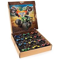 Official 12-Pack of 1:64 Scale Die-Cast Monster Trucks for Boys and Girls, Kids Toys for Ages 4-6+, Amazon Exclusive