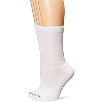 Womens Diabetic Crew Socks With Non-Binding Top And Cushion Sole 4 Pairs