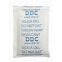 Silica Gel Tyvek 60 g Pack of 50 Desiccant in Desiccant Bag - Desiccant with Dry Salt - Desiccant for Food and Pharma - Dry Bag with Dry Salt