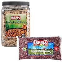 Iberia Small Red Beans, 4 lb + Iberia Rice & Black Beans, 3.4 Lb