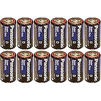 Panasonic Heavy Duty D Batteries X 12