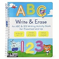 Write & Erase ABC and 123: Wipe Clean Writing & Tracing Workbook Skills for Preschool Kids and Up Ages 3-5: Includes Letter and Number Tracing, Early ... Erase Marker & Bonus Restickable Stickers. Write & Erase ABC and 123: Wipe Clean Writing & Tracing Workbook Skills for Preschool Kids and Up Ages 3-5: Includes Letter and Number Tracing, Early ... Erase Marker & Bonus Restickable Stickers. Spiral-bound