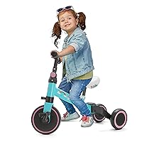 3 in 1 Kids Tricycles - Balance Training Bike Convertible Toddler Walker Riding Toys