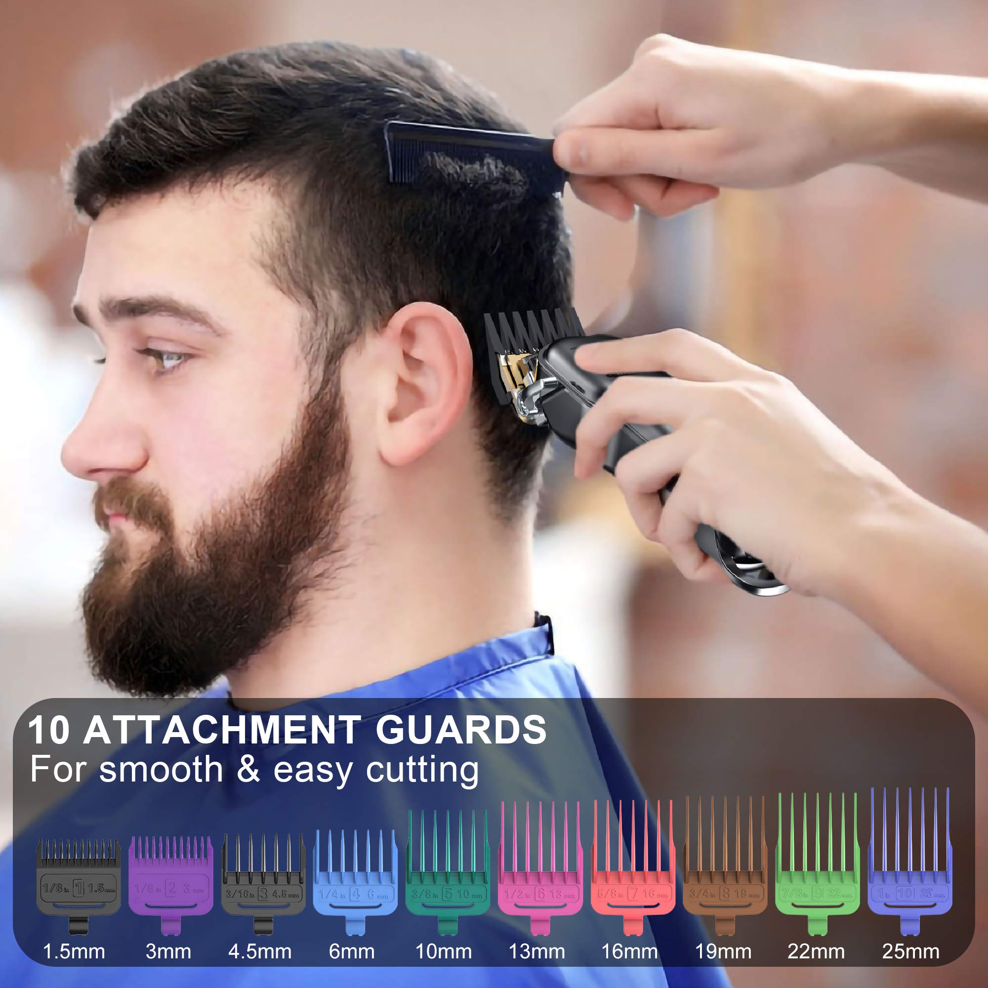 Mua Hatteker Hair Cutting Kit Pro Hair Clippers for Men Professional Barber  Clippers IPX7 Waterproof Cordless Beard Trimmer Hair Trimmer trên Amazon  Anh chính hãng 2023 | Giaonhan247