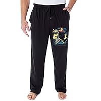 Star Trek Voyager Men's Captain Janeway Coffee Black Sleepwear Lounge Pajama Pants