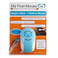 Johnny World My First Mouse – Wireless Single Click One Button Mouse Designed for Small Hands and Early learners. Perfect for Educational Computer Games. A Mouse for Kids!