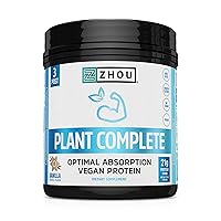 Nutrition Plant Based Vegan Protein Powder, Best Absorption Digest Score, Complete Amino Acid Profile, Dairy Free, Soy Free, Gluten Free, Sugar Free, Vanilla, 21g Protein, 16 Servings