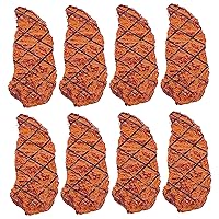 Fake Meat 8PCS Lifelike Simulated Mesh Fake Steak Cooked Roast Beef Faux Food Mini Kids Play Food for Kitchen Toys, Photography Props, Display Fake Meat