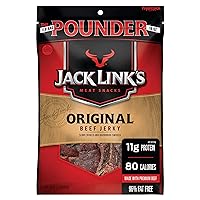 Jack Link's Meat Snacks Beef Jerky, Original, 16 Ounce (Pack of 1)