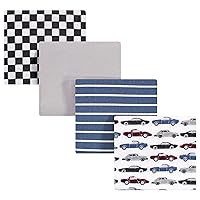 Hudson Baby Unisex Baby Cotton Flannel Receiving Blankets, Vintage Cars, One Size