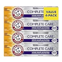 Complete Care Toothpaste, Fresh Mint Flavor, Whole Mouth Protection, 6.0oz (4-Pack)