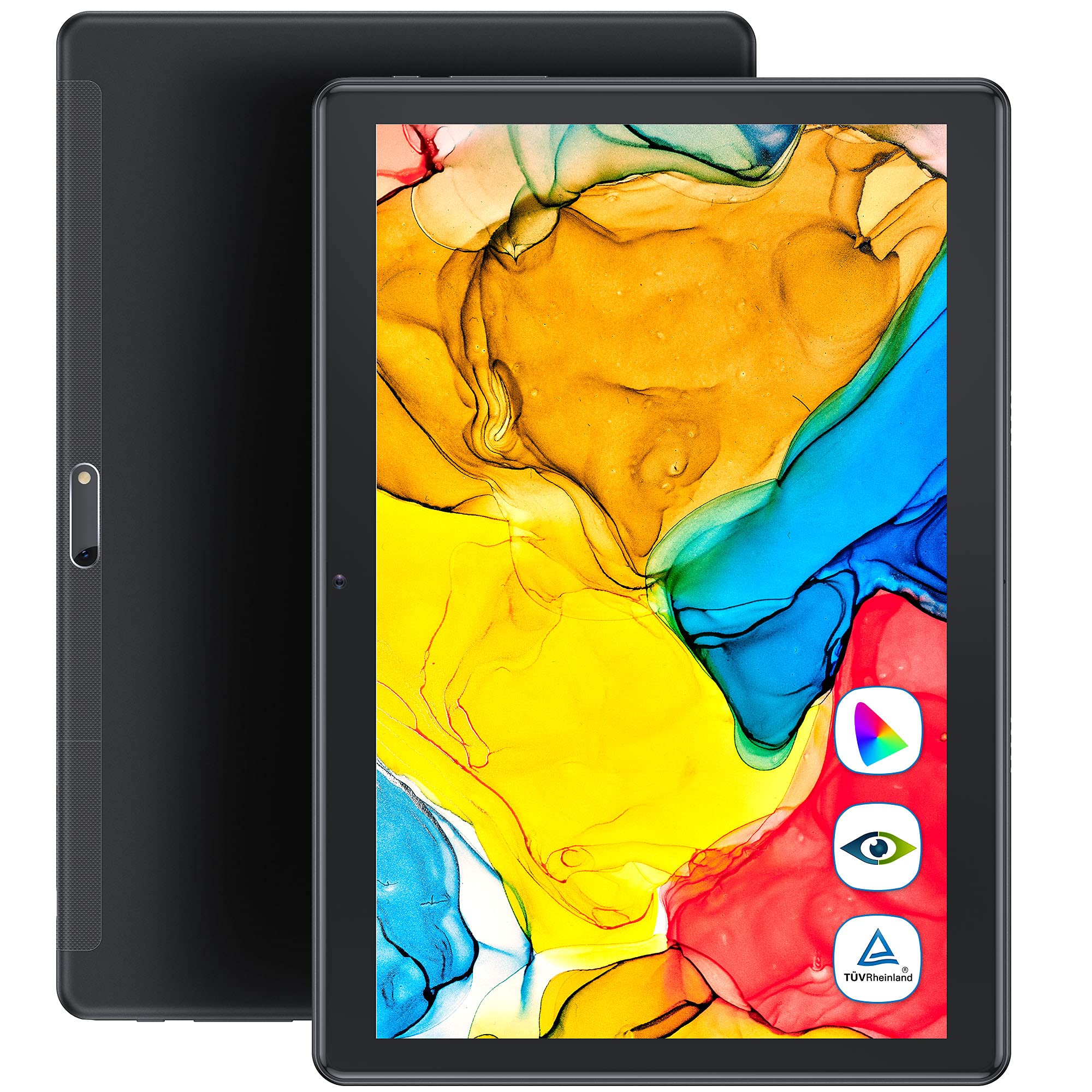 Dragon Touch Max10 Plus Android Tablet with Eye-Care Touchscreen - Quantum Dot Resolution, Octa-Core Processor, 3GB RAM 32GB Storage, Wide Color Gamut Display, Android 10, 10 inch 1080P FHD Screen
