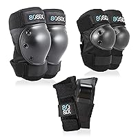 80Six Kids Multi-Sport Pad Set with Wristguards, Elbow Pads, and Knee Pads, Designed by Industry Leading Brand Triple 8
