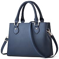 Purses and Handbags for Women Leather Crossbody Bags Women's Tote Shoulder Bag (XK Navy Blue)