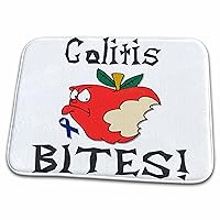 Funny Awareness Support Cause Colitis Mean Apple - Dish Drying Mats (ddm-120503-1)