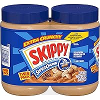 SKIPPY Peanut Butter, Super Chunky, 40 Ounce Twin Pack