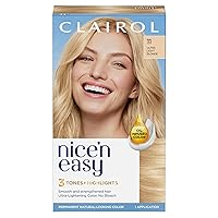 Clairol Nice'n Easy Permanent Hair Dye, 11 Ultra Light Blonde Hair Color, Pack of 1