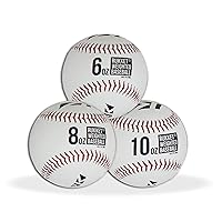 Rukket Weighted Pitching Baseballs, Progression Throwing Balls for Training, Heavy Softballs for Hitting, Batting & Fielding Practice