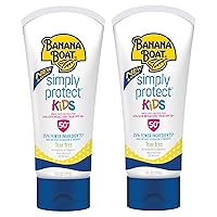 Kids 100% Mineral Sunscreen Lotion SPF 50 Twin Pack | Sunscreen for Kids, Childrens Sunscreen, Kids Sunblock, Banana Boat Mineral Sunscreen, Oxybenzone Free Sunscreen SPF 50, 6oz each