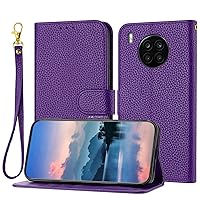 Phone Flip Wallet Case Wallet Case Compatible with Huawei honor 50 Lite/Huawei honor X20 for Women and Men,Flip Leather Cover with Card Holder, Shockproof TPU Inner Shell Phone Cover & Kickstand ( Col