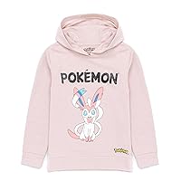 Pokemon Hoodie Girls Kids Game Gifts Sylveon Lilac Jumper Pullover