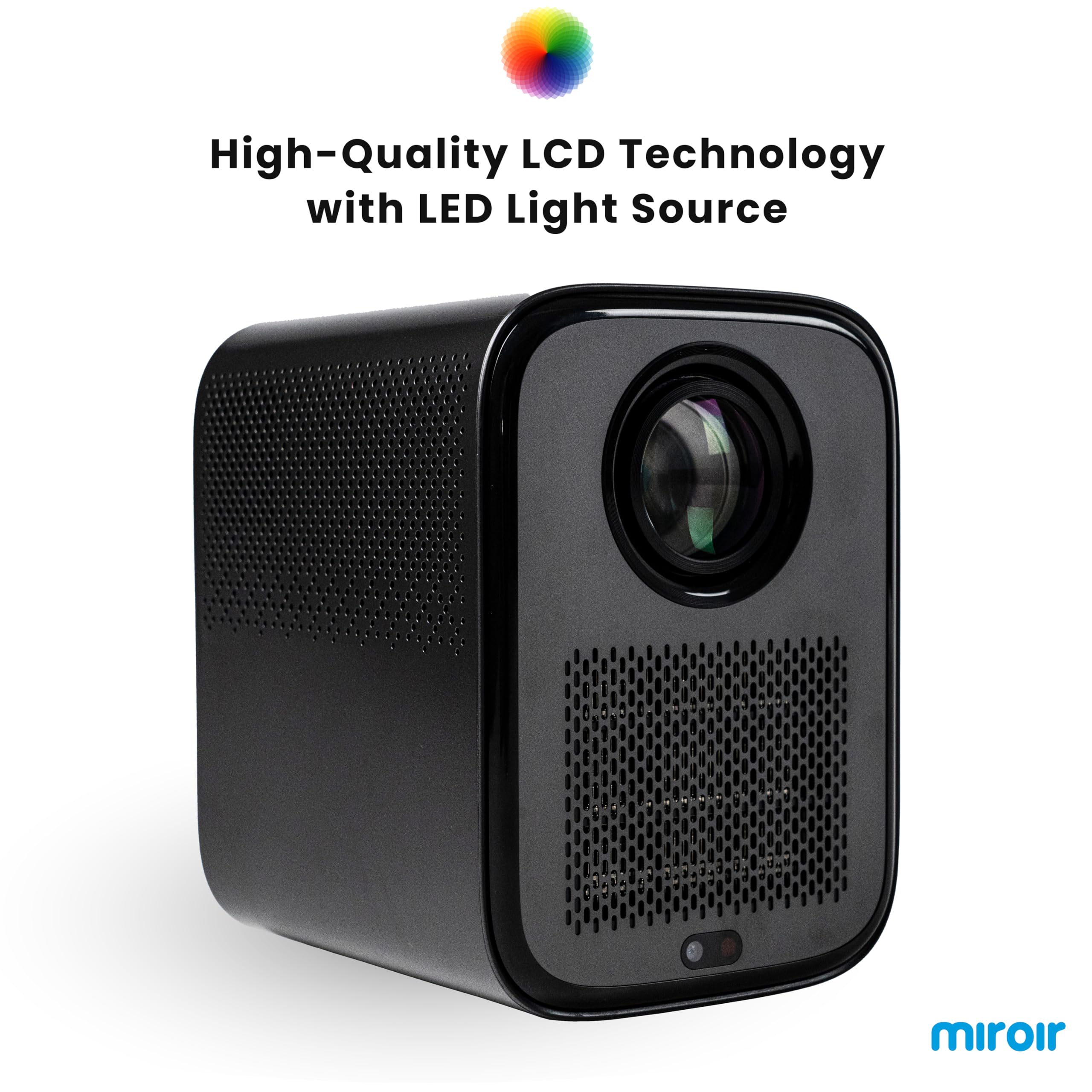 L710S Smart 1080p Projector with built-in streaming, WiFi, and Bluetooth. Enjoy amazing visuals with Automatic Focus, and Keystone. Digital Zoom and Dolby sound with 2x 5-watt speakers