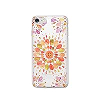 MILKYWAY Clear Case Compatible with iPhone 8/7 Clear Case Design Protective Back Case Cover for Apple iPhone 7/8 [Supports Wireless Charging] - GARDEN MANDALA