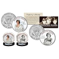 Princess Diana 20th Anniversary Kennedy Half Dollar 2-Coin Set - Wedding Edition