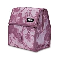 PackIt Freezable Lunch Bag, Mulberry Tie Dye, Built with EcoFreeze Technology, Foldable, Reusable, Zip and Velcro Closure with Buckle Handle, Great for Fresh Lunches on the Go