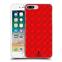 Head Case Designs Red Snowflaky Christmas Hard Back Case Compatible with Apple iPhone 7 Plus/iPhone 8 Plus