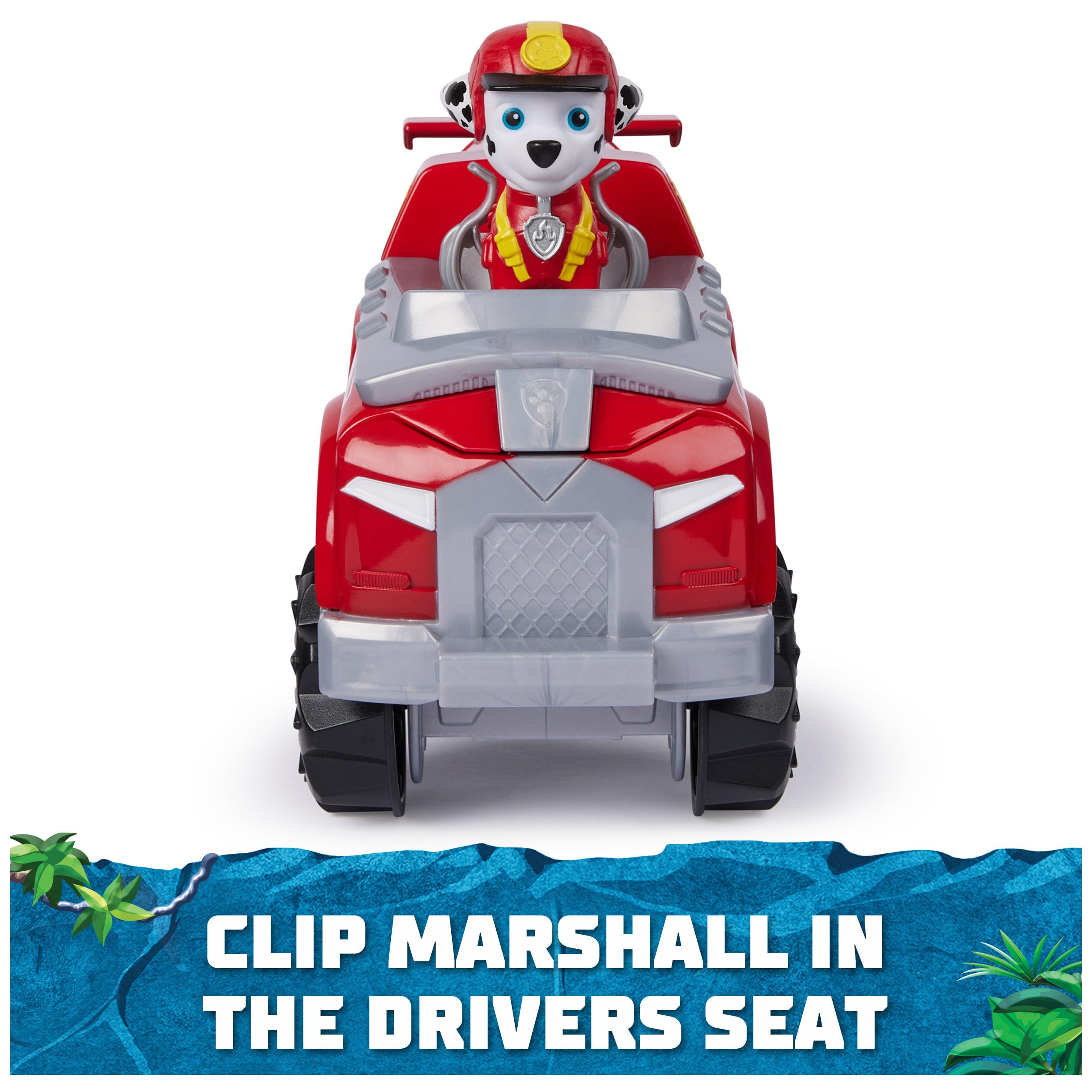 Paw Patrol Jungle Pups, Marshall Elephant Vehicle, Toy Truck with Collectible Action Figure, Kids Toys for Boys & Girls Ages 3 and Up