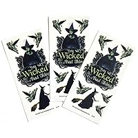 Paper House Productions the Wizard of Oz Wicked Witch Pack of 3 Sticker Half-Sheets for Crafts, Scrapbooking & Collecting
