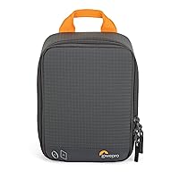 Lowepro GearUp Filter Pouch 100, Camera Case for Filter, Filter Case with 10 Sheet Filters, 2 Round Filters, Filter Mount, Non-Scratch Card Sleeve, Made with Recycled Fabrics, Grey