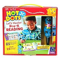 Educational Insights Hot Dots Jr. Let's Master Pre-K Reading Set, Homeschool & Preschool Learn to Read Workbooks, 2 Books & Interactive Pen, 100 Reading Lessons, Ages 3+